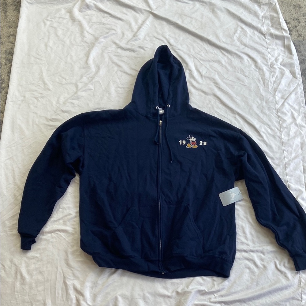 Disney Dark Blue Hoodie with Mickey Mouse Design